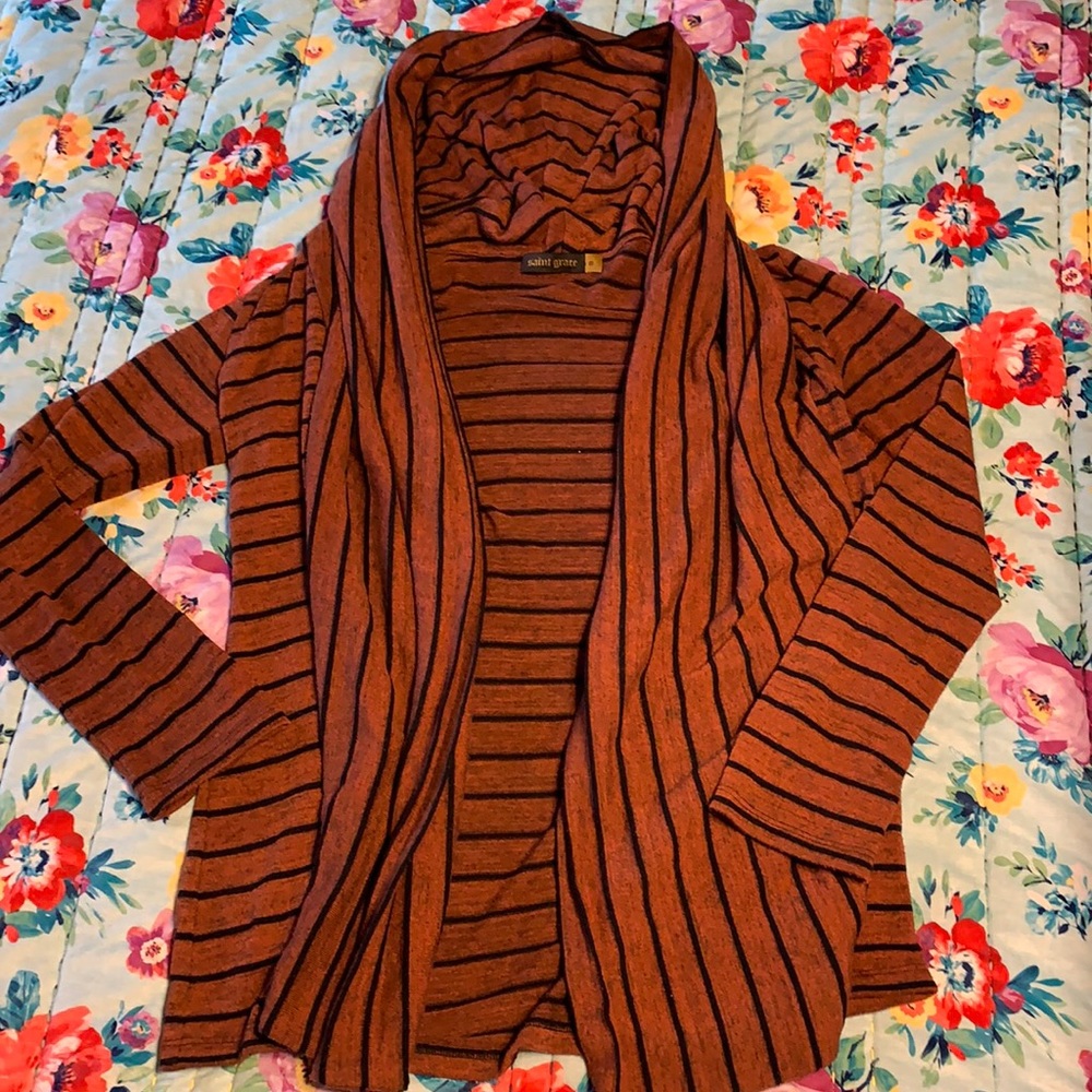 Saint Grace Striped Cardigan